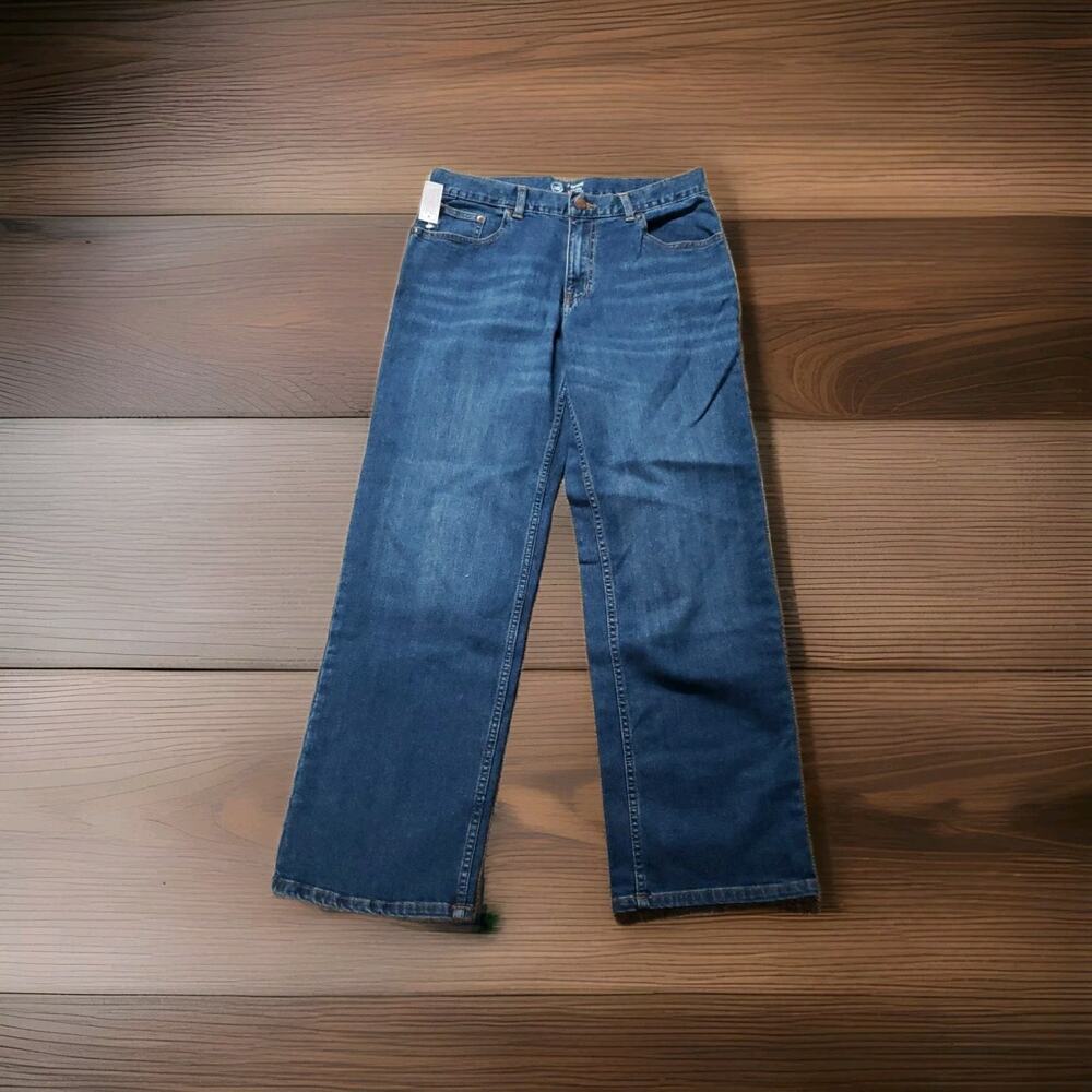 Wonder Nation Boys Husky Jeans Size 16 Adjustable Waist Indigo NWT